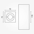 LED Ceiling Lamp, Square, 170 mm — image 6
