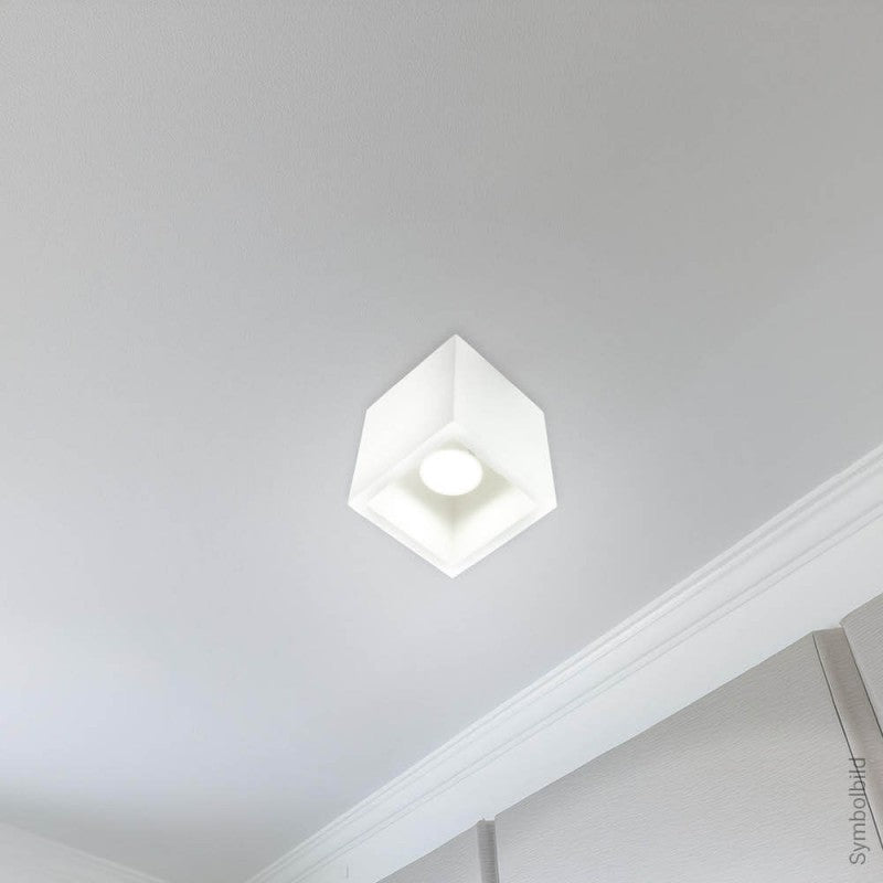 LED Ceiling Lamp, Square, White — image 3