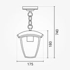 LED Ceiling Lamp, Matt Black — image 4