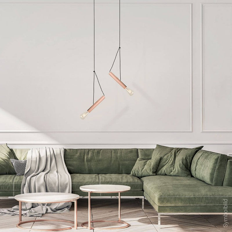 LED Hanging Fixture Fitting, Rose Gold, 400mm — image 3
