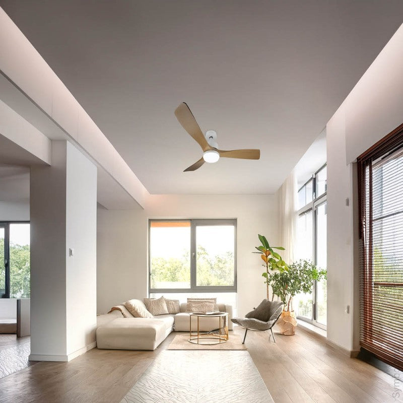 LED Fan Ceiling, 18W, CCT, White/Wood, Remote Control — image 4