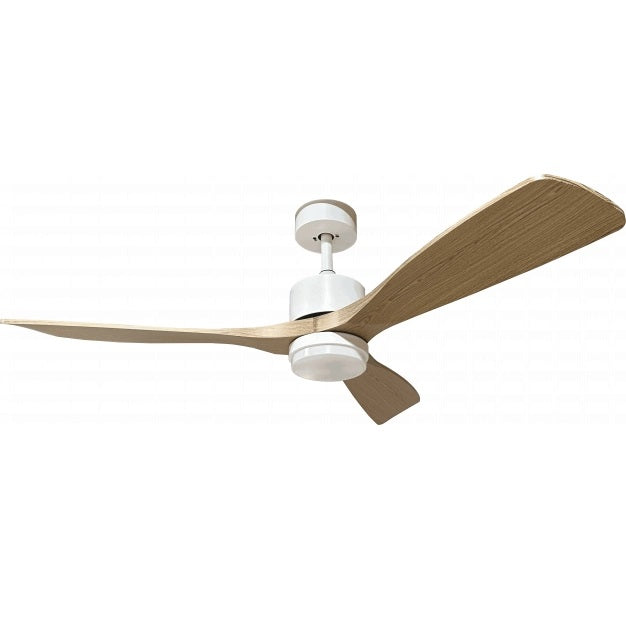 LED Fan Ceiling, 18W, CCT, White/Wood, Remote Control — image 1