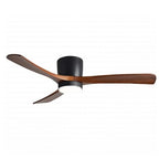 LED Fan Ceiling, 18W, CCT, Black/Wood, Remote Control — image 1