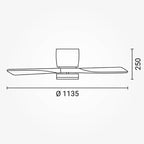 LED Fan Ceiling, 18W, CCT, Black/Wood, Remote Control — image 5