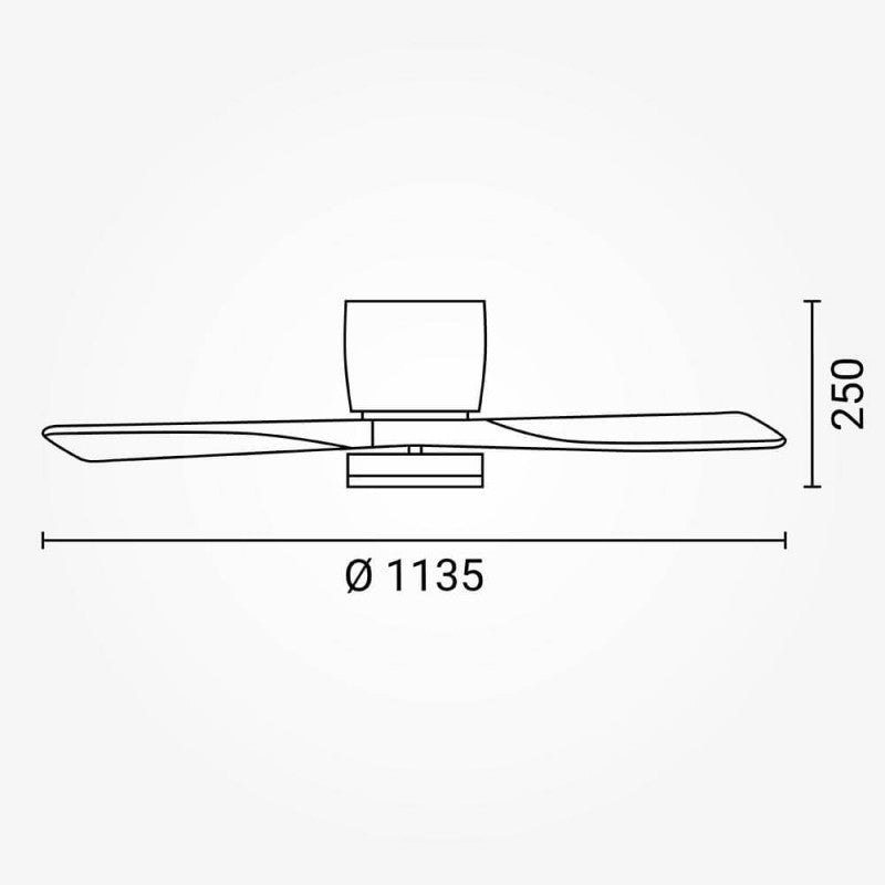 LED Fan Ceiling, 18W, CCT, Black/Wood, Remote Control — image 5