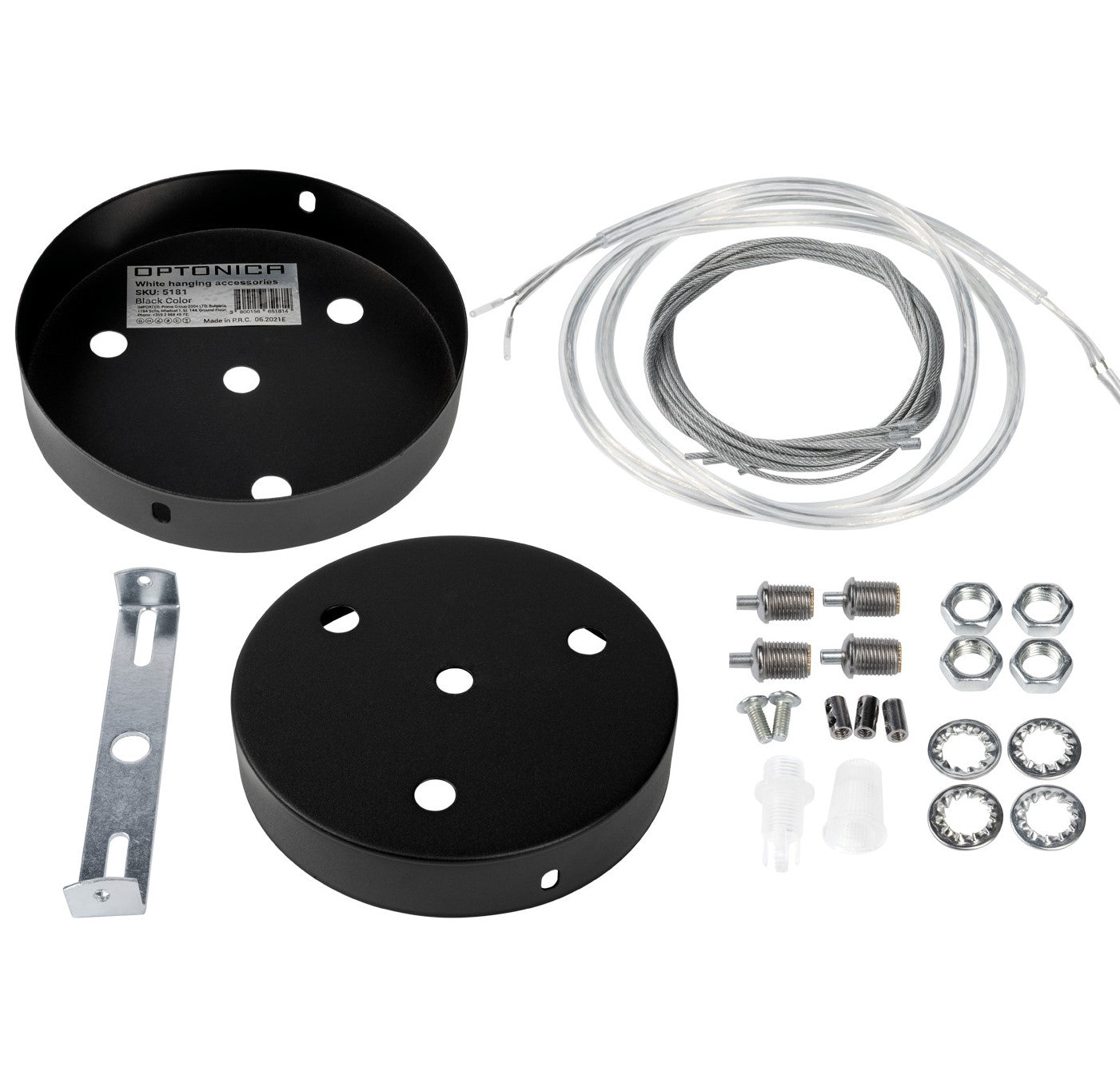 Ceiling Plate For Pendant Lamps, Black — image 1