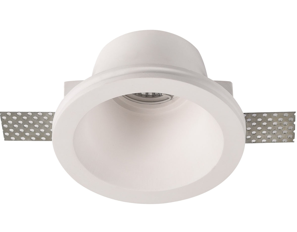 LED Ceiling Spotlight, Round, Gypsum — image 1