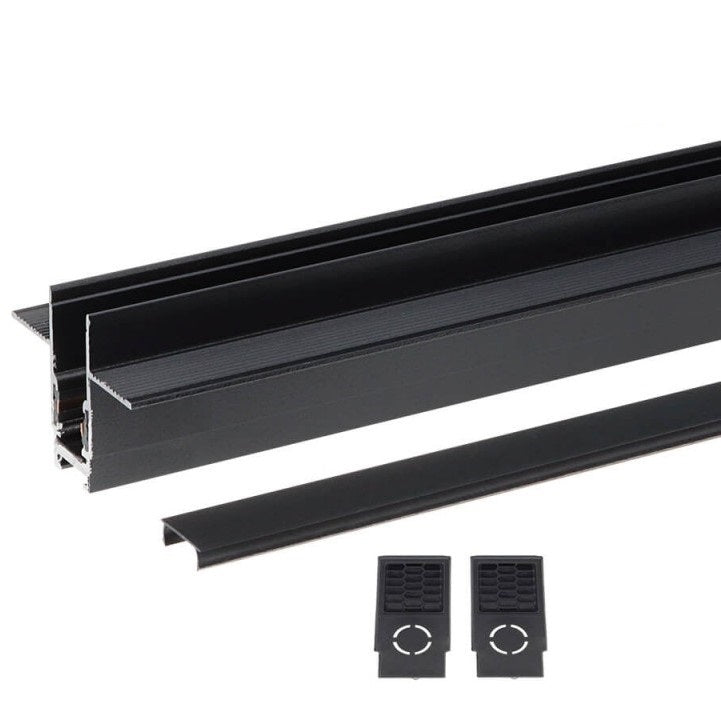LED Magnetic Track System R15B, width 1.9cm, Built-In, Black, length 1m — image 4