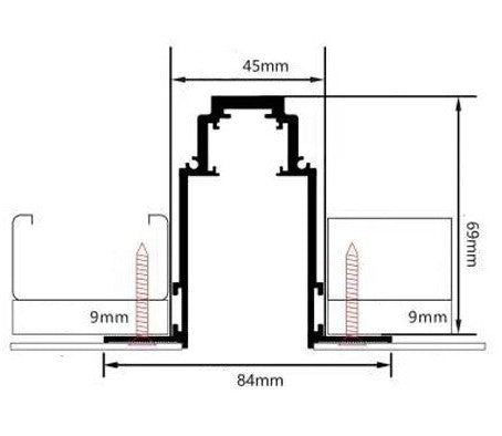 LED Magnetic Track System R35, width 3.5cm, Built-In, White, length 2m — image 6