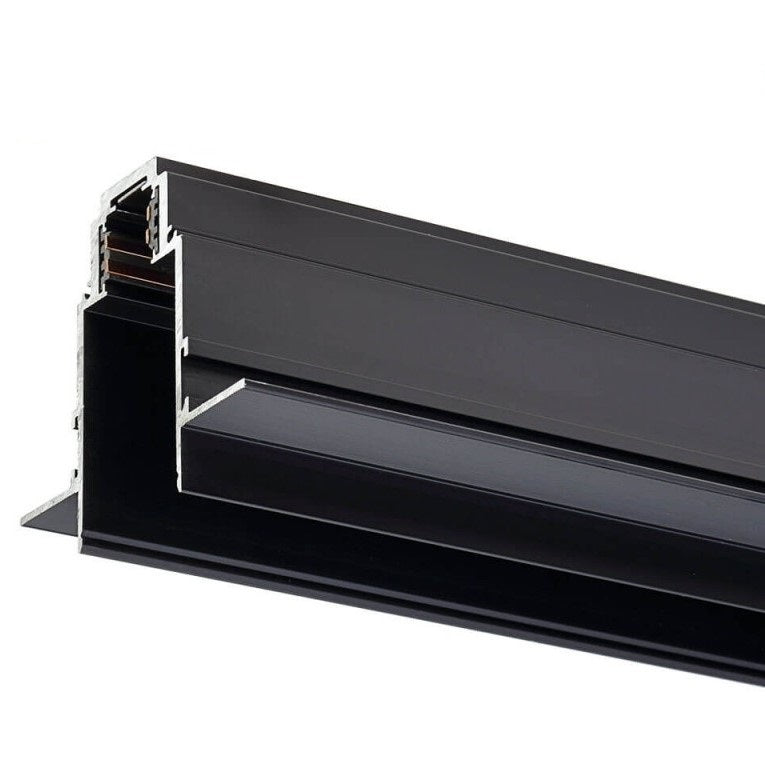 LED Magnetic Track System R35, width 3.5cm, Built-In, Black, length 2m, 8Pcs/Box — image 2