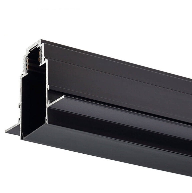 LED Magnetic Track System R35, width 3.5cm, Built-In, Black, length 2m, 8Pcs/Box — image 3