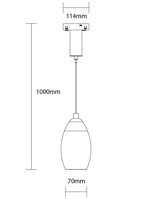 LED Magnetic Pendant Light M05, 48V, 10W, Warm Light — image 3