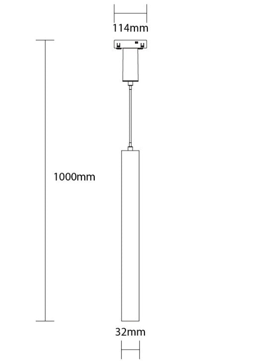 LED Magnetic Pendant Light M05, 48V, 7W, Warm Light — image 2