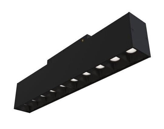 LED Magnetic Linear Floodlight M35, 20W, 1600Lm, 10 Heads, Black, Dimmable, Neutral Light — image 1