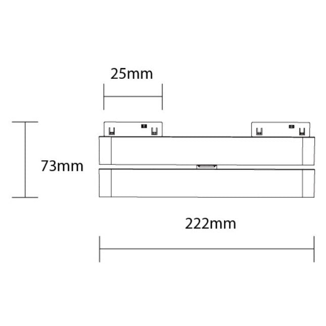 LED Magnetic Linear Adjustable Floodlight M05, 48V, 12W, Warm Light — image 2