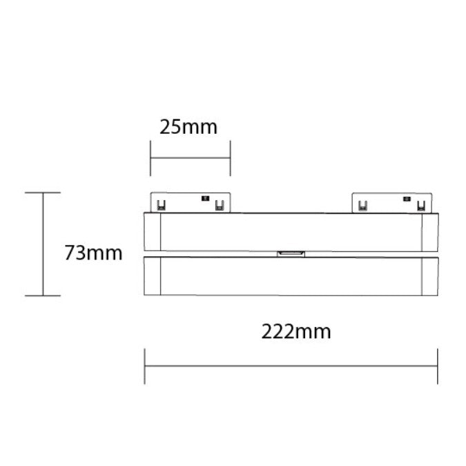 LED Magnetic Linear Adjustable Anti-glare Floodlight M05, 48V, 12W, Warm Light — image 2