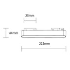 LED Magnetic Linear Floodlight M05, 48V, 12W, Warm Light — image 2