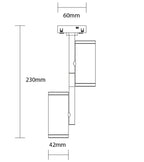 LED Magnetic Spot Floodlight M05, 48V, 2x7W, Warm Light — image 2
