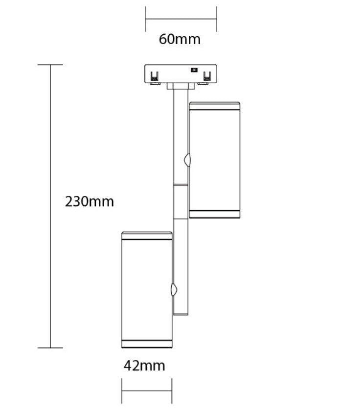 LED Magnetic Spot Floodlight M05, 48V, 2x7W, Warm Light — image 2