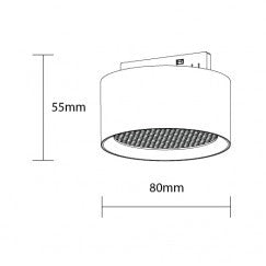 LED Magnetic Floodlight Honeycomb M05, 48V, 10W, Warm Light — image 2