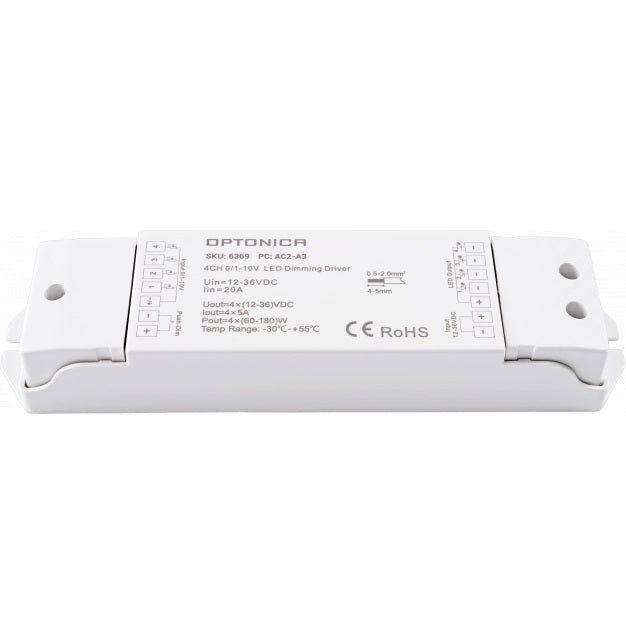 LED Dimming Driver, 12-36V, 5A/Ch, 4 Channels — image 2