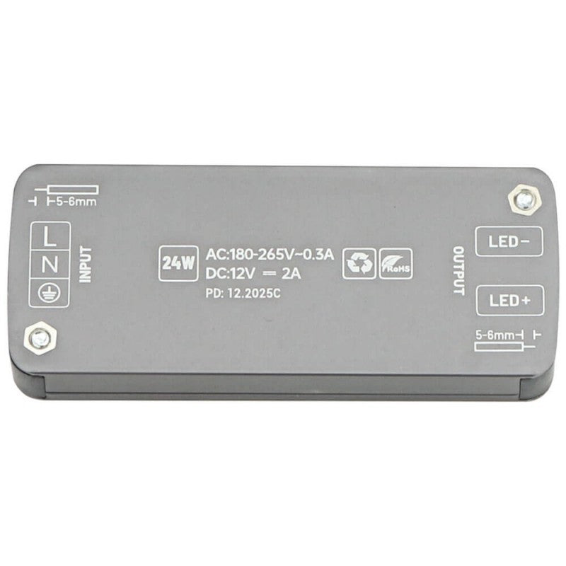LED Power Supply, Ultra-Thin, 12V, 24W — image 4