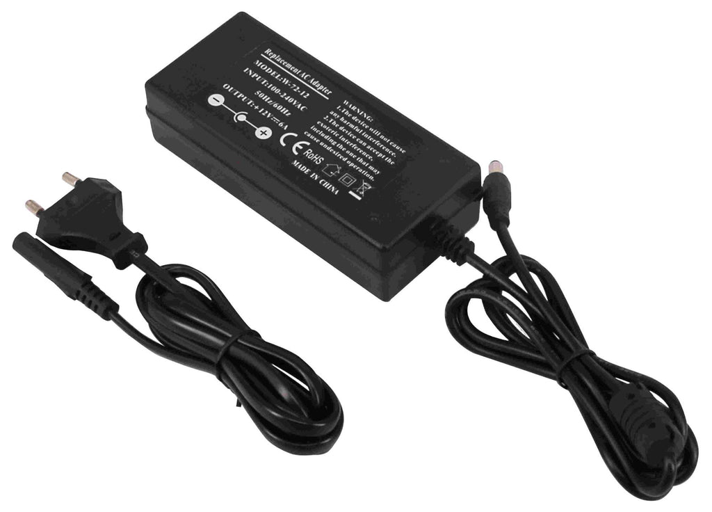 LED Power Supply, 12V, 72W, 3 Years Warranty, with AC Plug — image 1