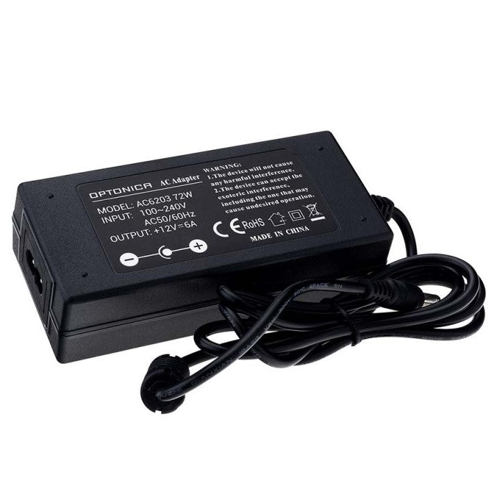 LED Power Supply, 12V, 72W, 3 Years Warranty, with AC Plug — image 3