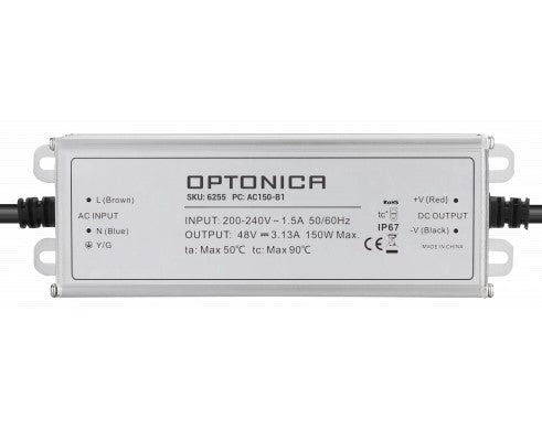 LED Waterproof Power Supply,  IP67, 150W, 48V, 3.125A, 3 Years Warranty — image 1