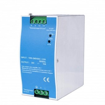 DIN Rail Power Supply, 240W, 12V, 20A — image 1