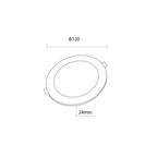 LED Backlit Slim Mini Panel, Round, 6W, Warm Light — image 2