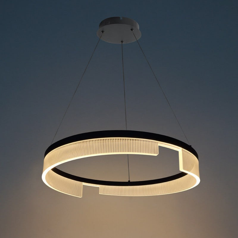 LED Pendant Lamp, 23W, Sand Black, Warm Light — image 4