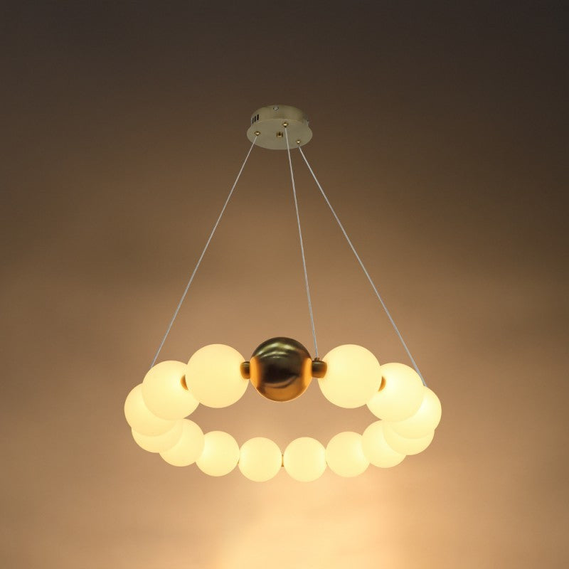 LED Pendant Lamp, 27W, Copper+White, Warm Light — image 4