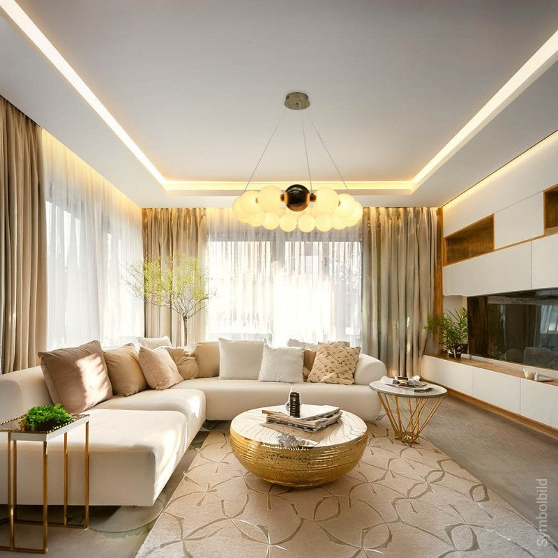 LED Pendant Lamp, 27W, Copper+White, Warm Light — image 5