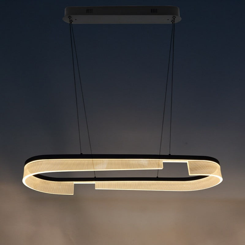 LED Pendant Lamp, 30W, Sand Black, Warm Light — image 4