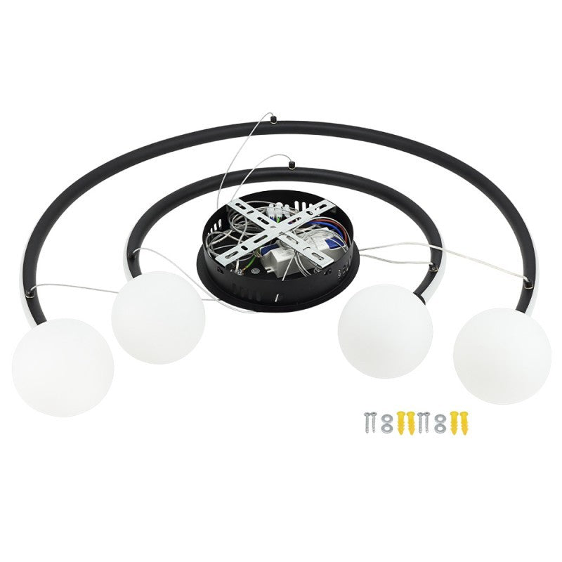 LED Pendant Lamp, 36W, Sand Black, Warm Light — image 3
