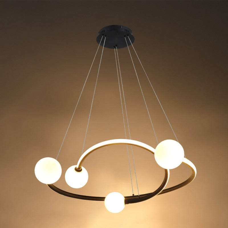 LED Pendant Lamp, 36W, Sand Black, Warm Light — image 4
