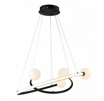 LED Pendant Lamp, 36W, Sand Black, Warm Light — image 1
