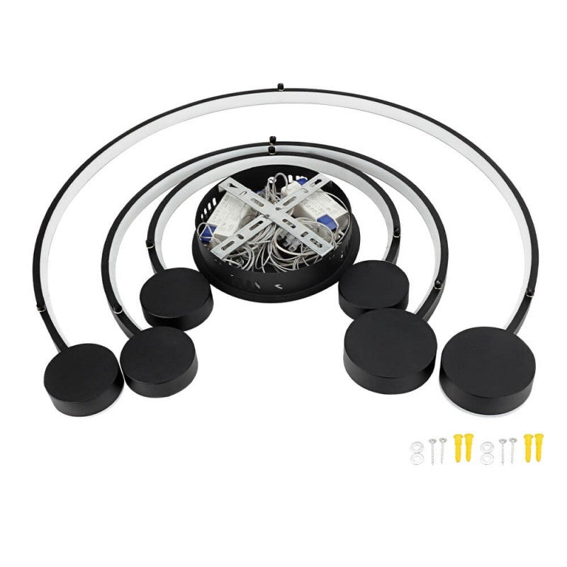LED Pendant Lamp, 40W, Copper+White, Warm Light — image 3