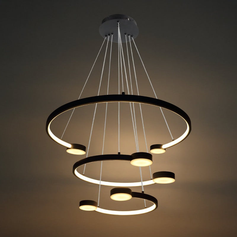 LED Pendant Lamp, 40W, Copper+White, Warm Light — image 4