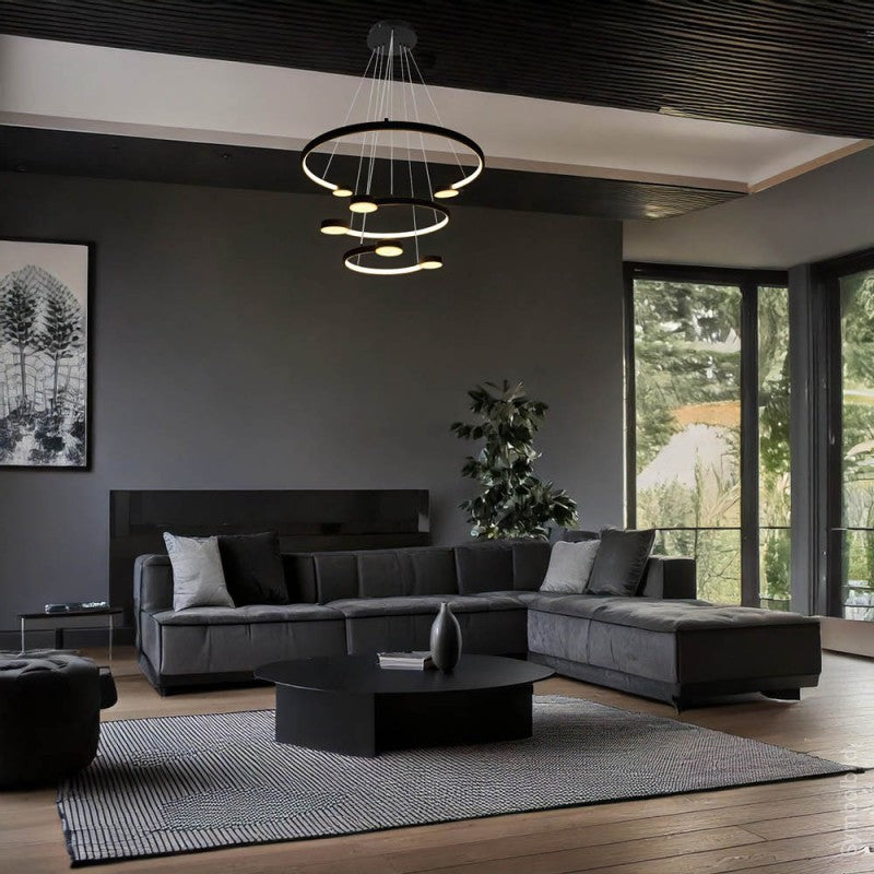 LED Pendant Lamp, 40W, Copper+White, Warm Light — image 5