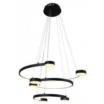 LED Pendant Lamp, 40W, Copper+White, Warm Light — image 1