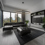 LED Pendant Lamp, 60W, Sand Black, Warm Light — image 4
