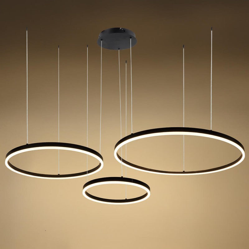 LED Pendant Lamp, 70W, Sand Black, Warm Light — image 3