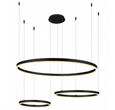 LED Pendant Lamp, 70W, Sand Black, Warm Light — image 1