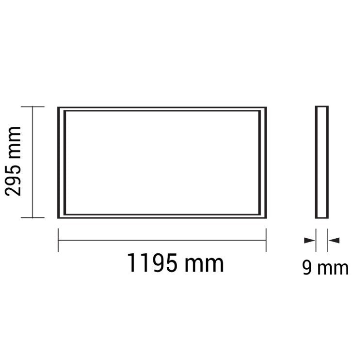 LED Panel 120x30, 36W, UGR<19, White Light — image 3