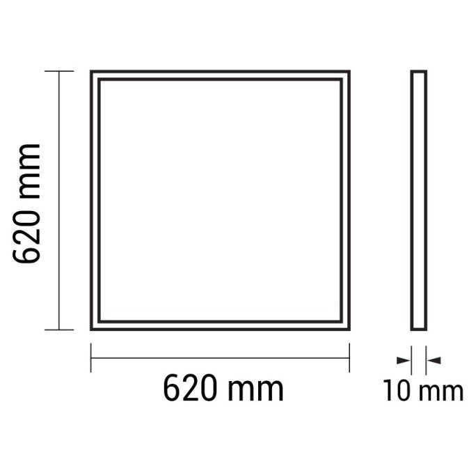 LED Panel 62x62, 36W, UGR<19, Neutral Light — image 4