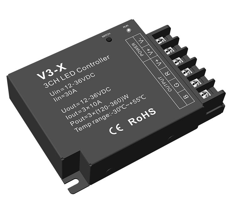 LED Constant Current Controller, 12-36V, 10A/Ch, 3 Channels — image 1