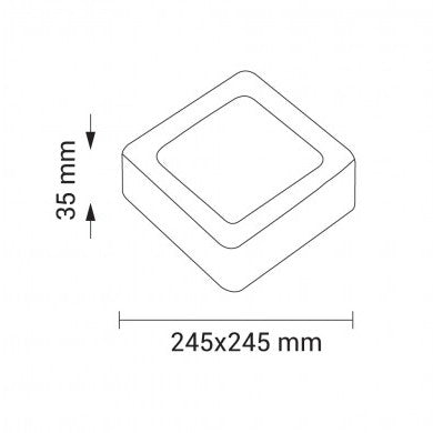 LED Surface Panel, Square, 24W, CCT — image 3