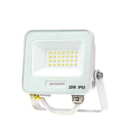 LED Floodlight, White, 90Lm/W, 20W, Warm Light — image 2